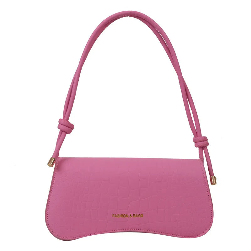 Summer minimalist PU underarm bag square crossbody tote for women, khaki colour, white background