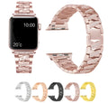 Stainless steel metal diamond watch band for Apple Watch 38mm 42mm in silver colour