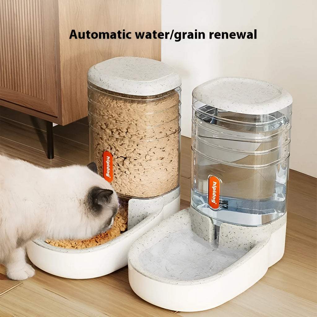 Large 3.8L automatic pet water fountain for cats and dogs in grey, blue, pink, or green colour