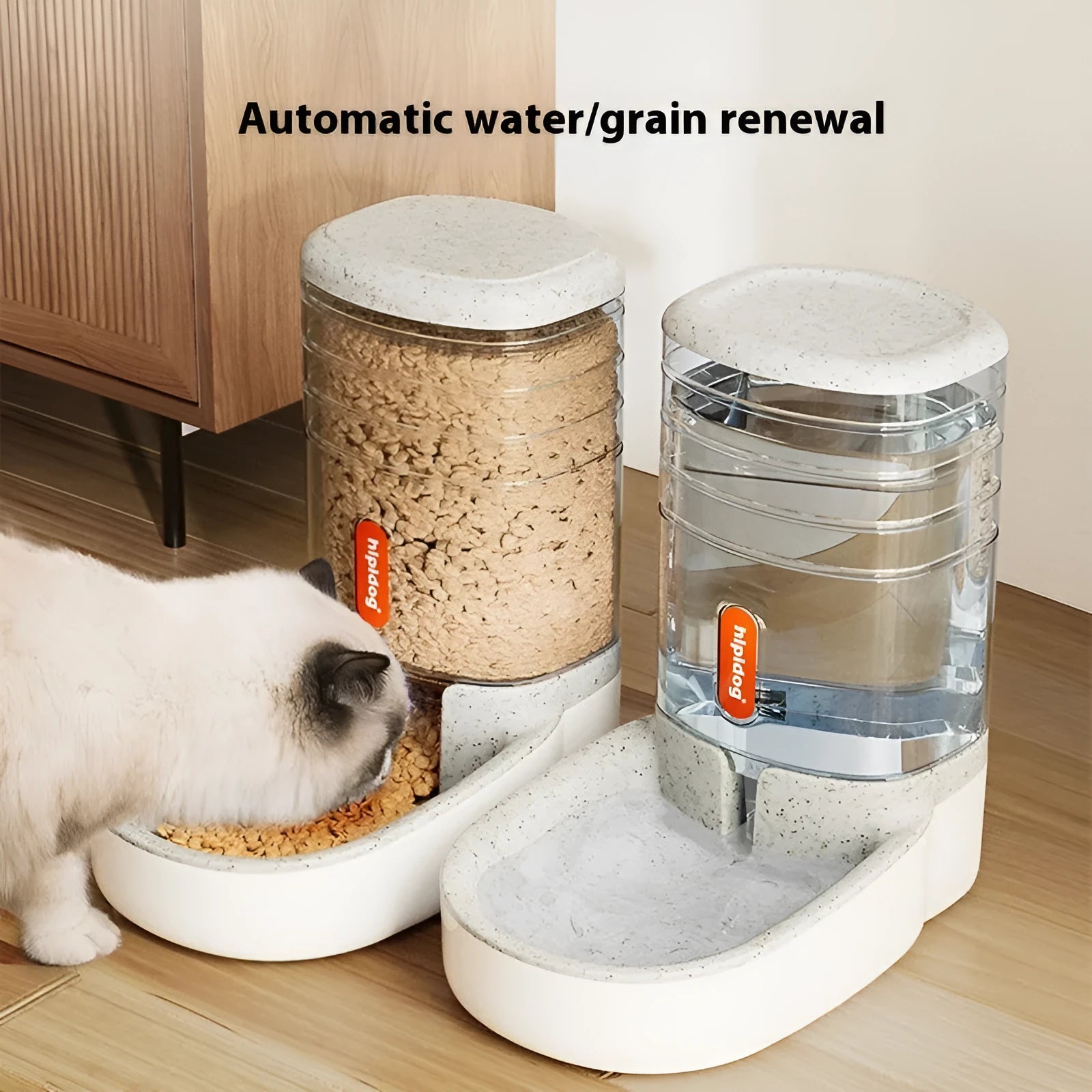 Large 3.8L automatic pet water fountain for cats and dogs in grey, blue, pink, or green colour