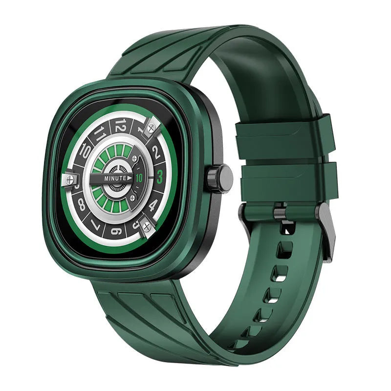Bluetooth smart bracelet sports watch with 1.32-inch colour touchscreen and silicone wristband