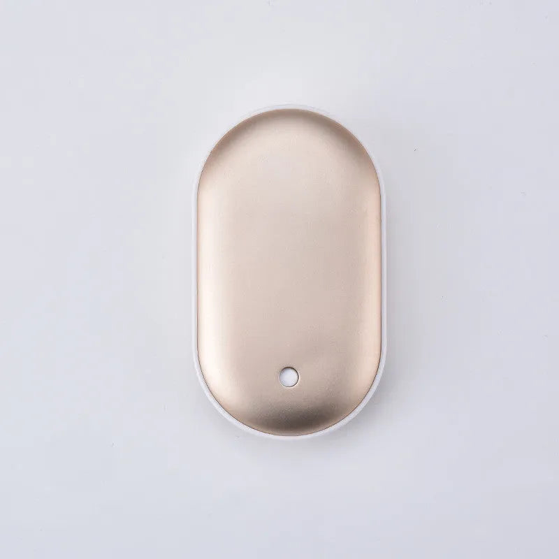 Compact rechargeable hand warmer and power bank in multiple colour options including digital display models.