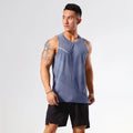 Men's quick-drying polyester sports tank top in various colours for summer outdoor activities