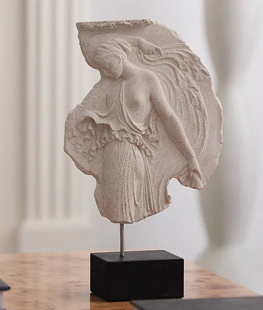 Wine goddess decorative resin ornament with modern simplicity style, measuring 35cm tall.