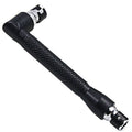 L-shaped socket wrench handle with ten different screwdriver bits arranged alongside
