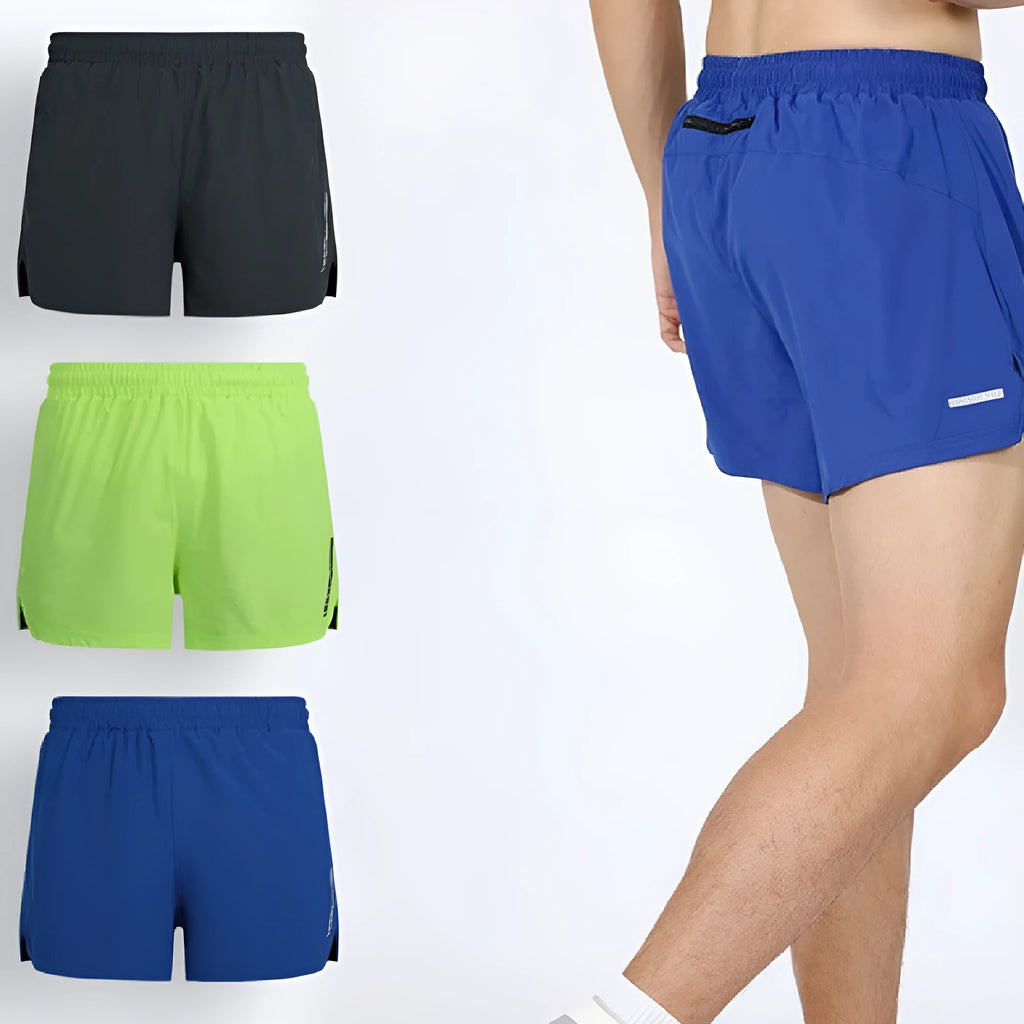 Men's quick-drying marathon running shorts in polyester fabric available in multiple colours