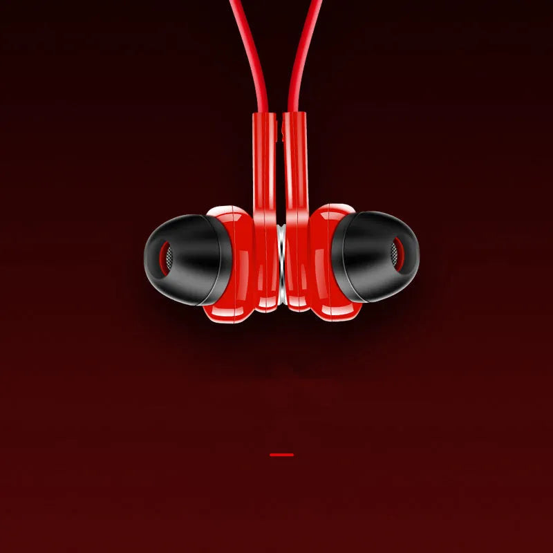 G03 sports Bluetooth earphones with neckband in black, red, or white colours