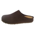Square-toe Korean style summer slippers in soft microfiber with slip-on design