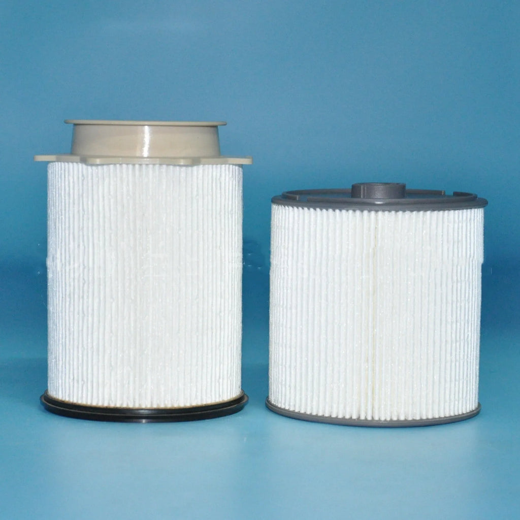 White diesel fuel filter kit for RAM 1500 2500 3500 4500 5500 trucks with sealing ring.