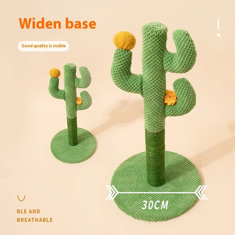Masson cactus design cat scratch board with sisal scratching pole and climbing frame