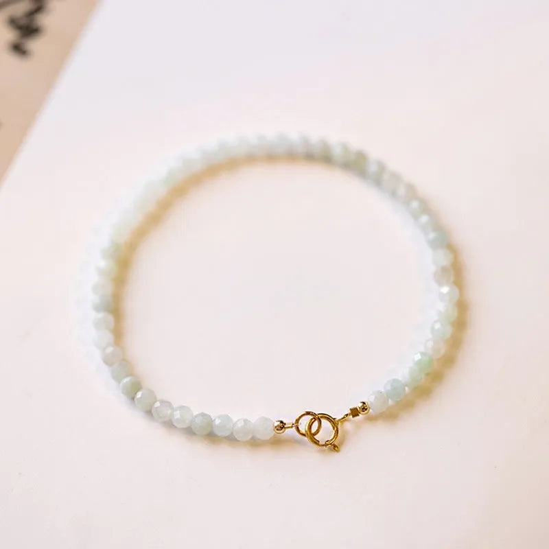 Korean style retro jade bracelet in ball type design with multiple sizing options