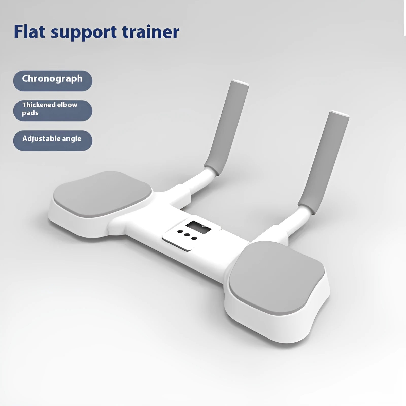 White flat support trainer with alloy aluminium tube frame for home fitness exercises