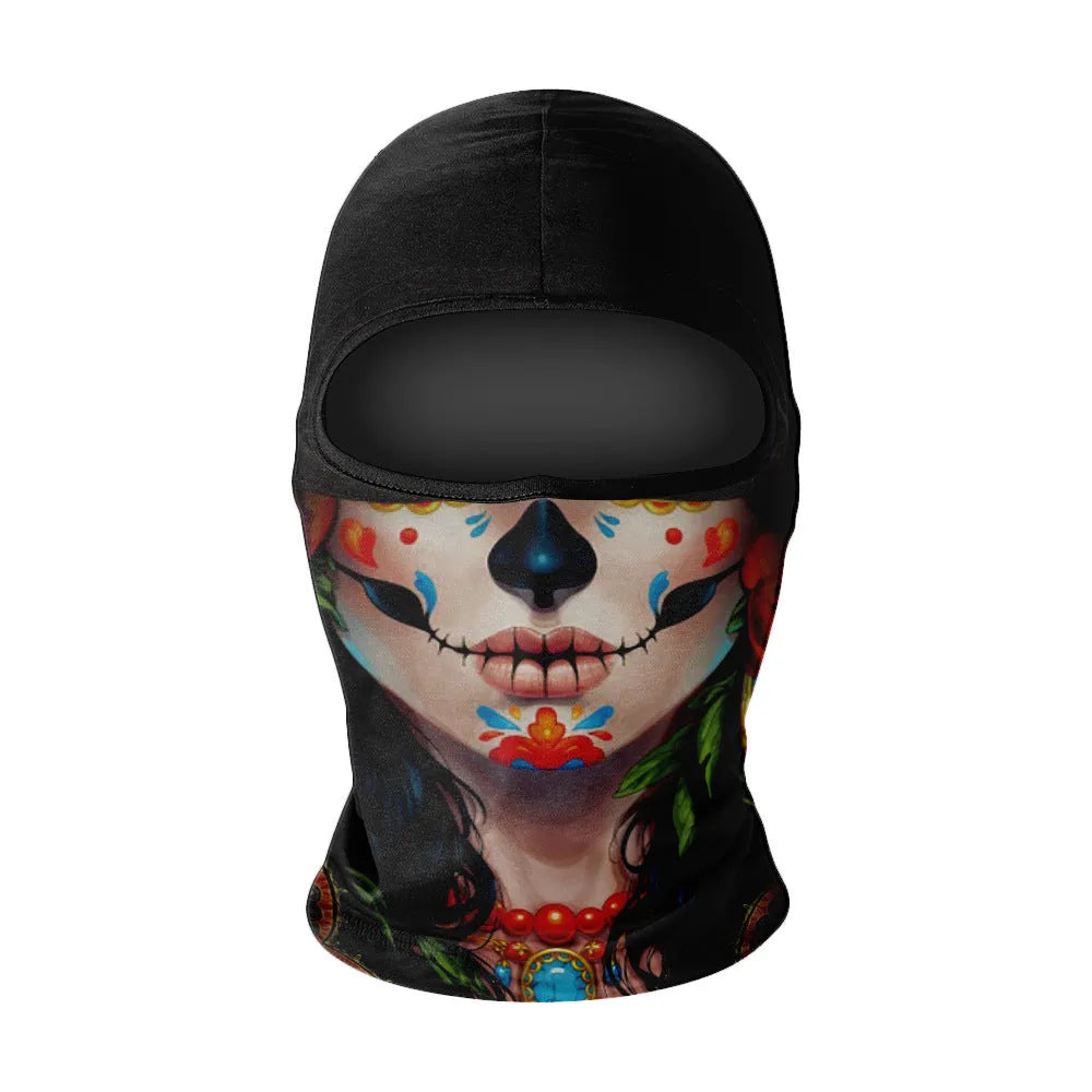 Men's summer breathable full face sun protection quick-drying ice silk polyester balaclava