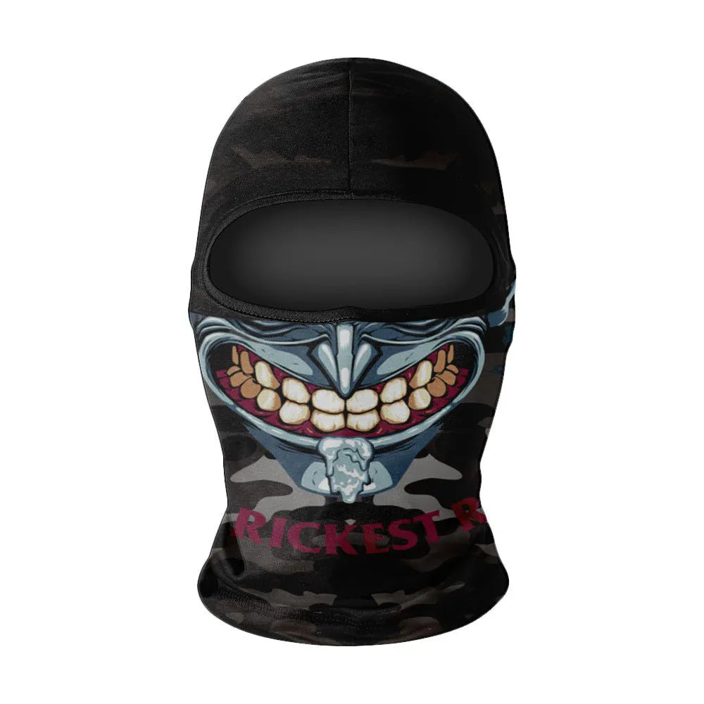 Men's summer breathable full face sun protection quick-drying ice silk polyester balaclava