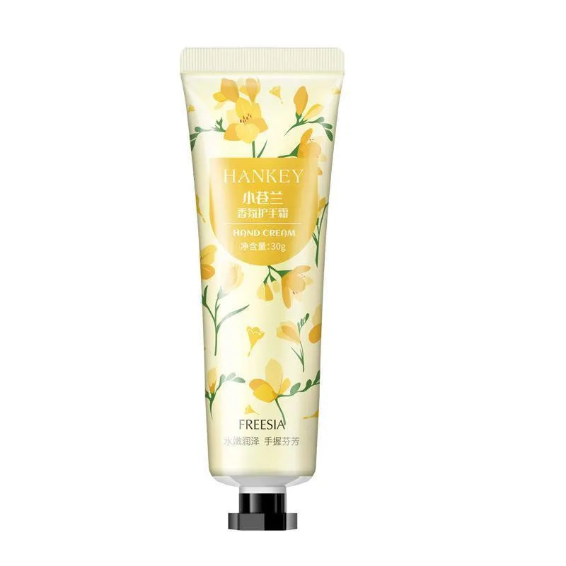 30g tube of fruit-scented hand cream for dry skin moisturising, available in 11 fragrance options.