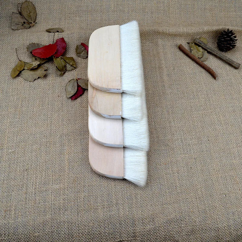 Wool brush for art mounting paste board shading available in four size options