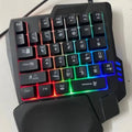 Single-handed wired keyboard and mouse suit with ABS build and 1.5 metre cable