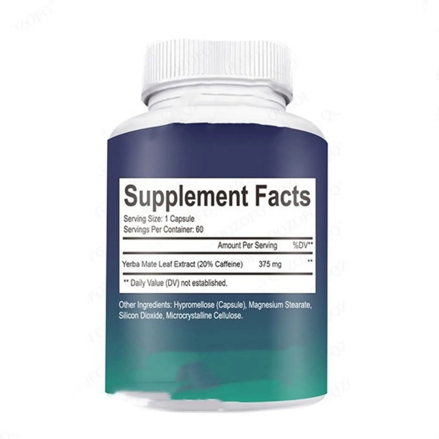 Bottle containing 60 vitamin capsules with normal temperature storage requirements