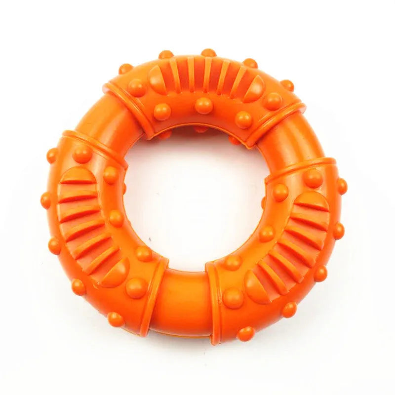 Blue hollow dog fetch stick toy for safe chewing and floating fetch games