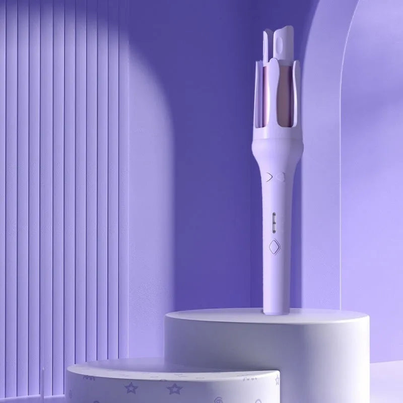 32mm automatic hair curler in white or Chigo colour options with wired AC power adapter