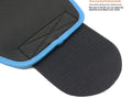 Neoprene lumbar support belt for fitness and running in black, blue, or pink