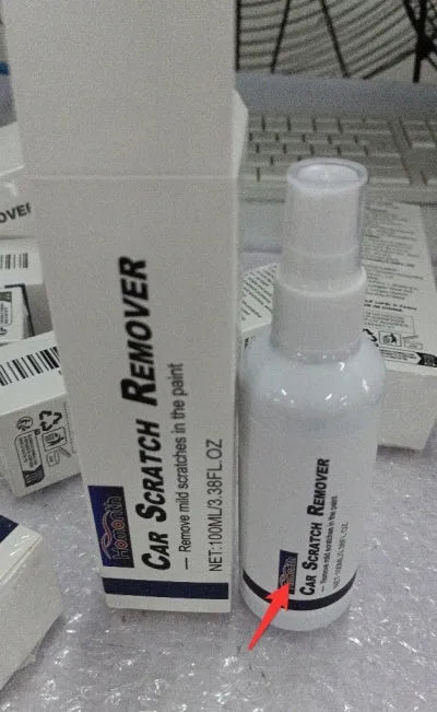 Car scratch repair spray can in various sizes: 30ml, 50ml, and 100ml.