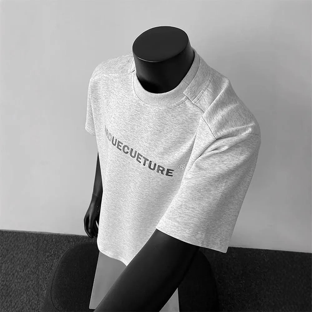 Men's short sleeve summer shirt in pure cotton fabric with loose pullover style