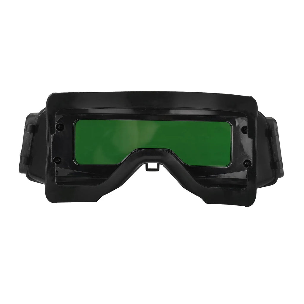 Black automatic changing light welding mask with large viewing window for arc welding protection