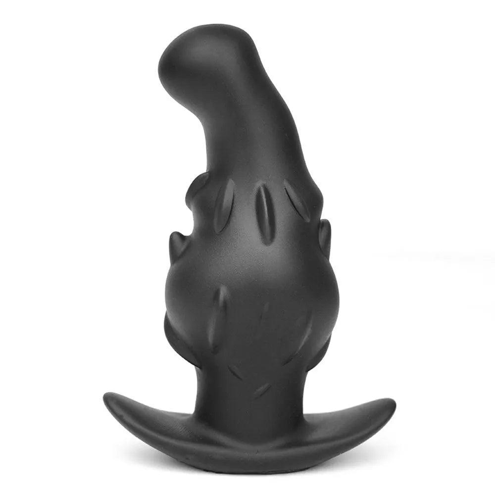 Unisex liquid silicone wearable masturbator in black, gold or purple colour.
