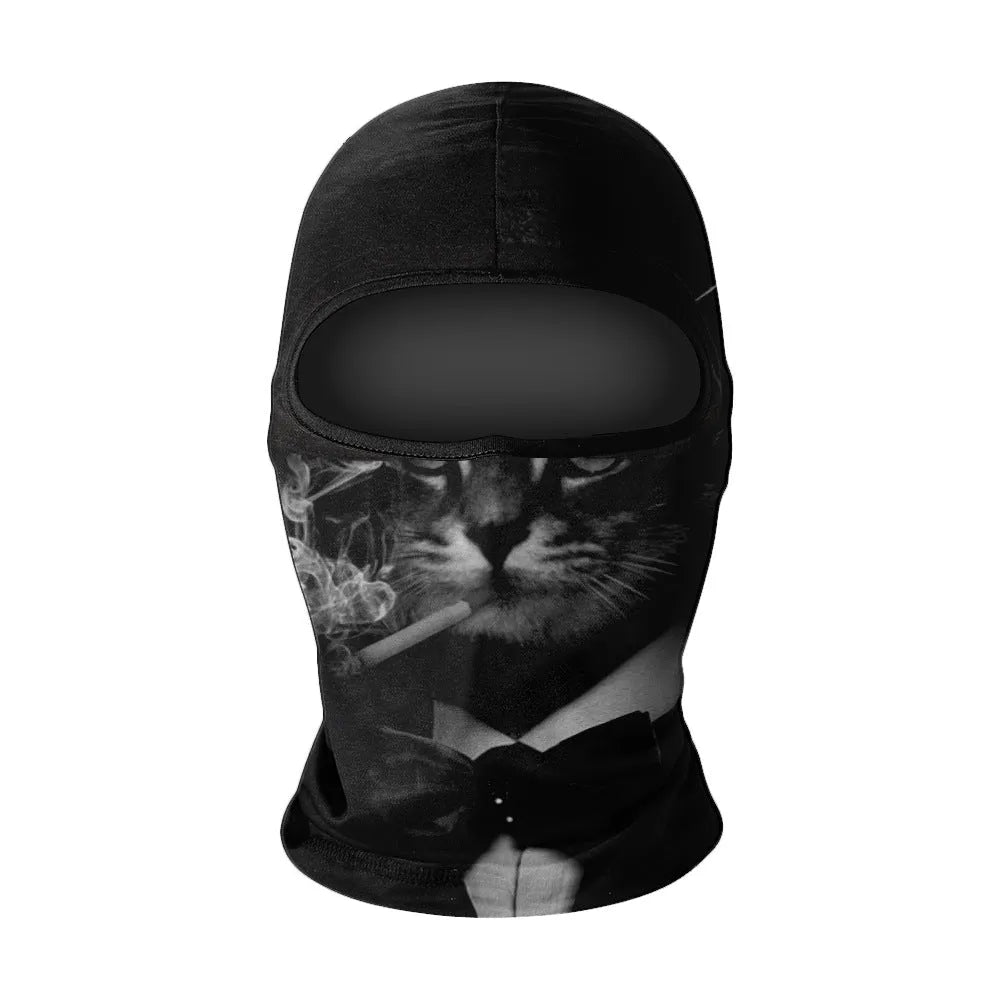 Men's summer breathable full face sun protection quick-drying ice silk polyester balaclava