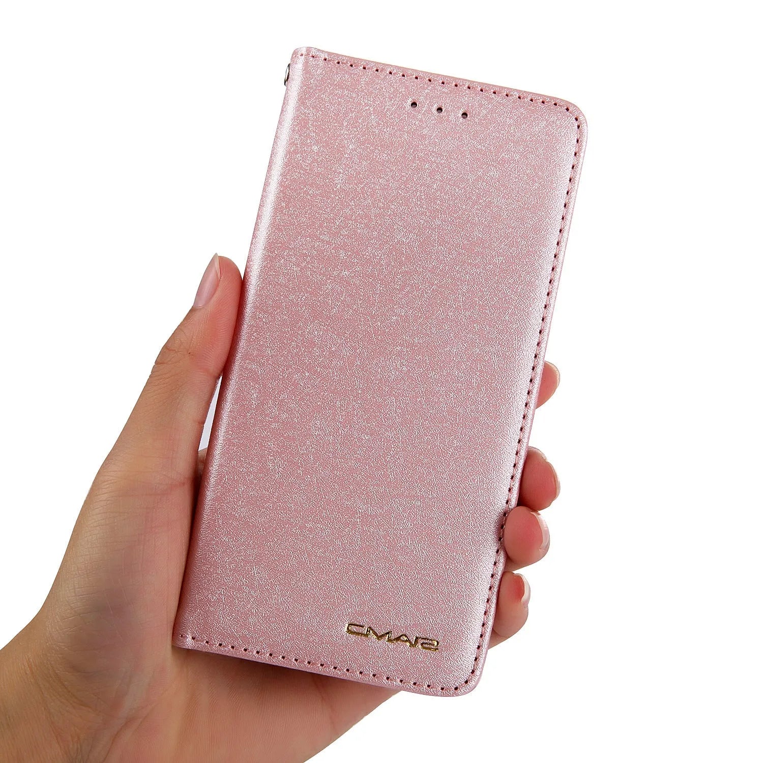 PU leather flip phone case with card slots for Apple iPhone in multiple colour options