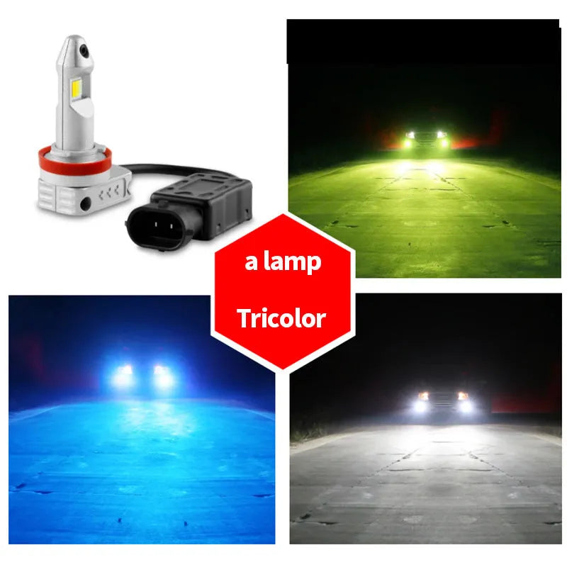 Super stable bright LED fog lamp bulb for car motorcycle SUV truck universal retrofit.