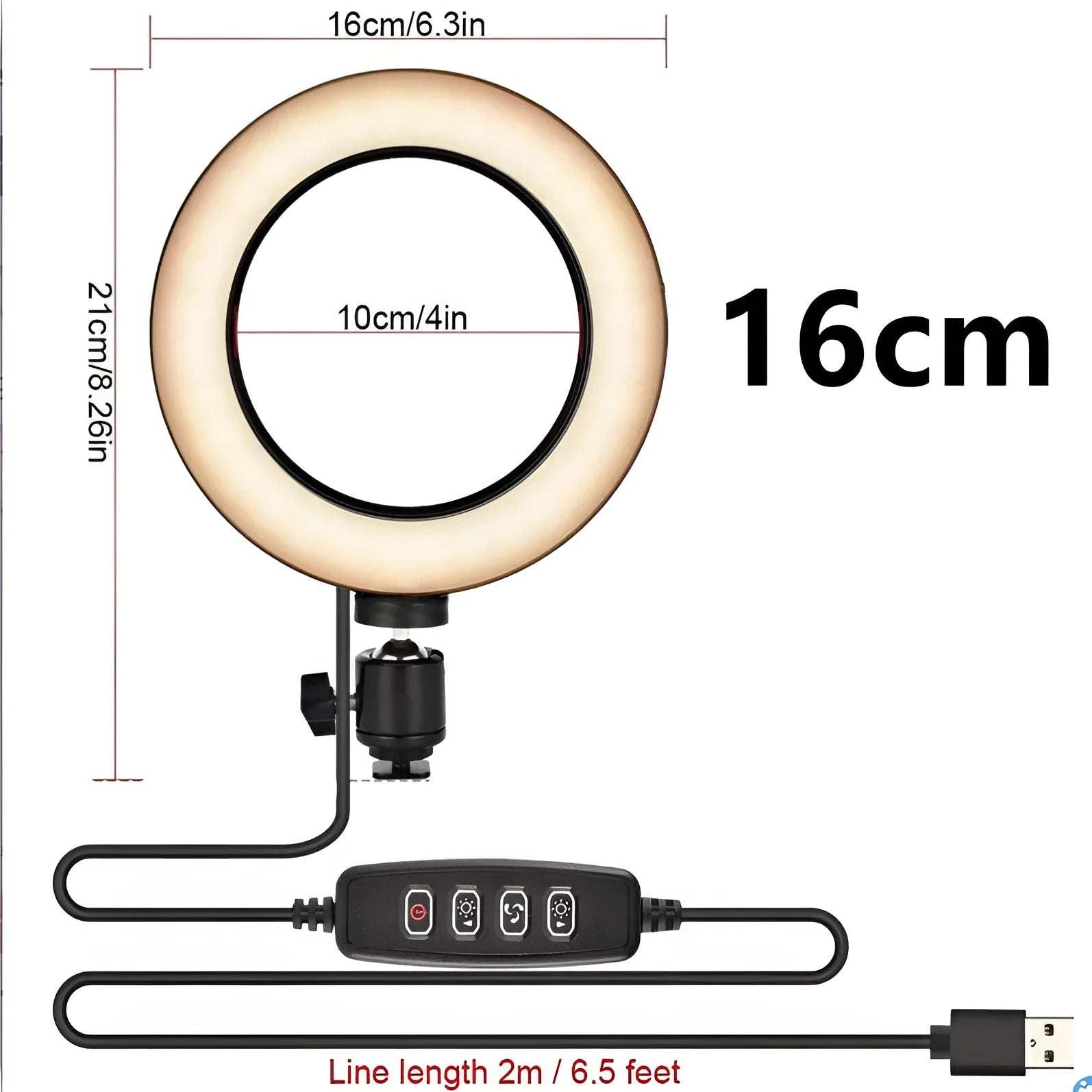Adjustable live phone stand extended to medium height, showing a mobile phone secured on top.