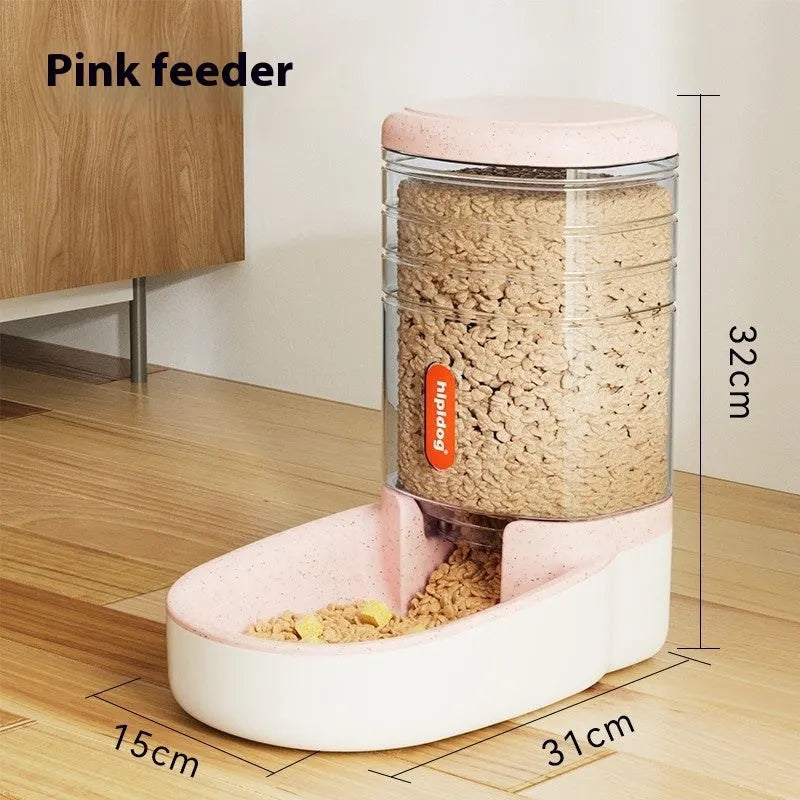 Large 3.8L automatic pet water fountain for cats and dogs in grey, blue, pink, or green colour