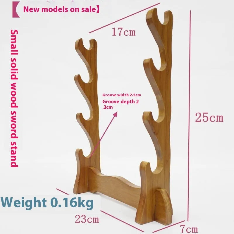 Handmade wooden multi-layer bracket shelf with Chinese style design for displaying decorations