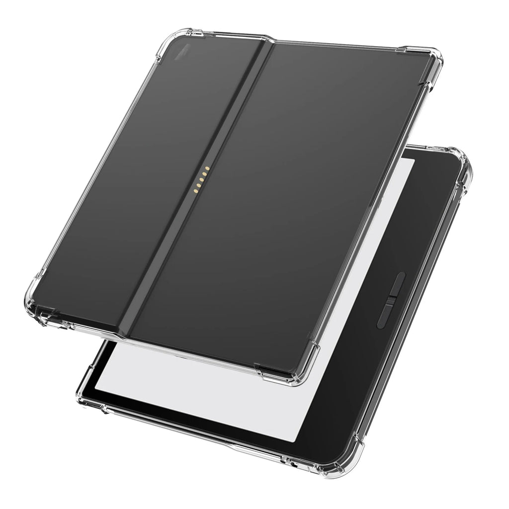 Transparent airbag protective phone case for Xiaomi 7-inch e-book device on a table