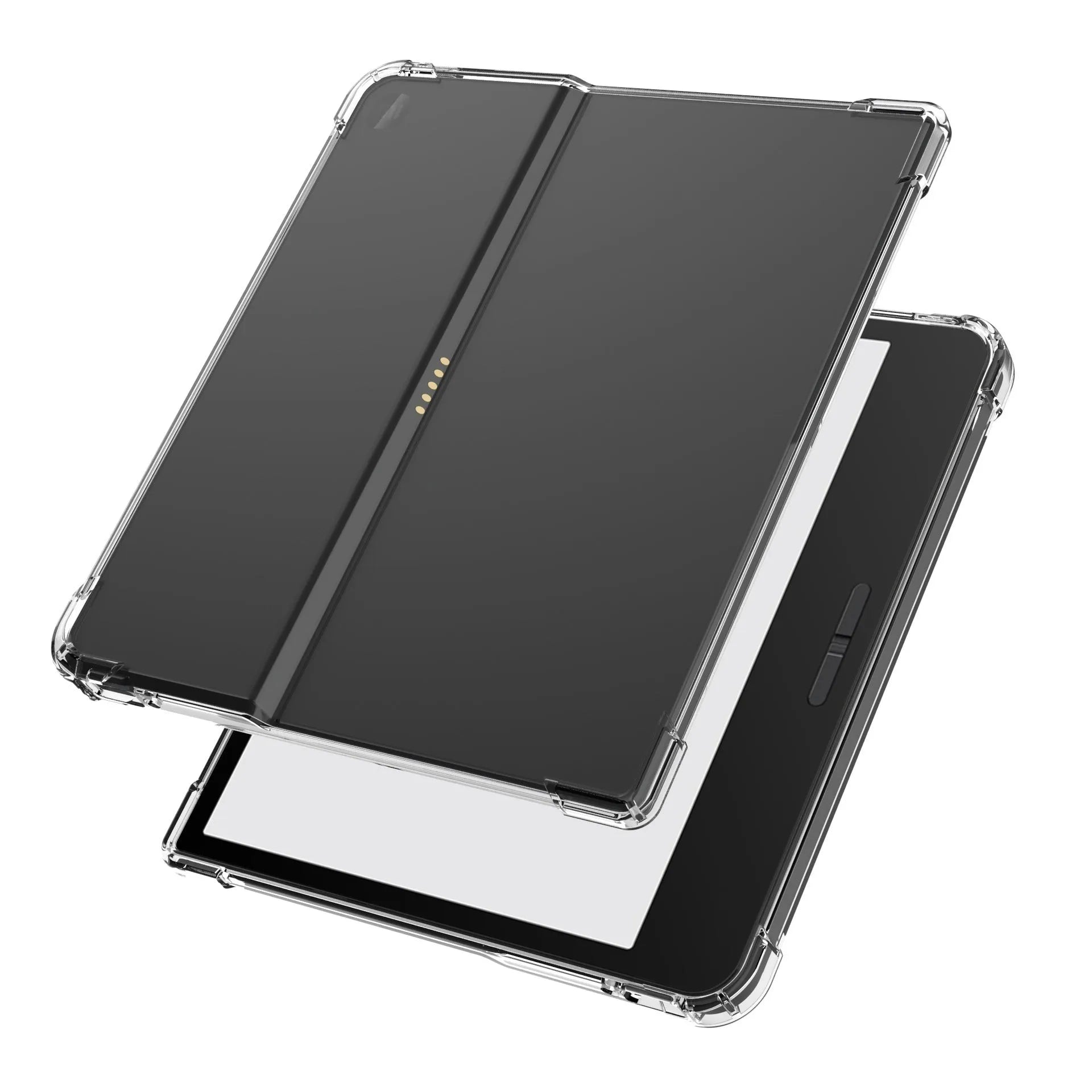 Transparent airbag protective phone case for Xiaomi 7-inch e-book device on a table