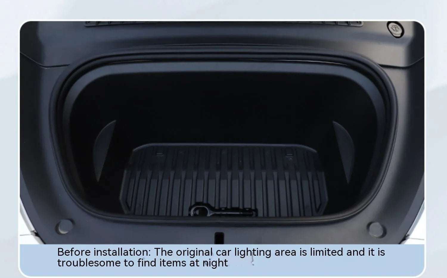Tesla Model 3 and Model Y front centre console ambient lighting kit with soft silicone light bar