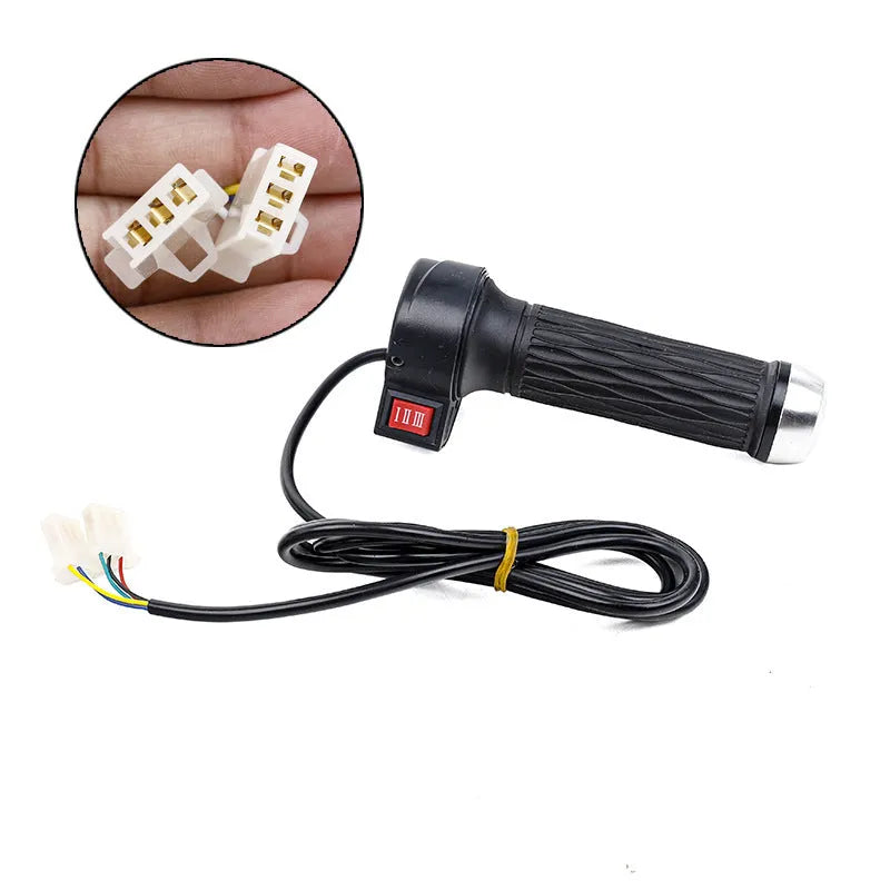 Three-wheel electric vehicle accelerator conversion kit with plastic rotating handle and fuel switch