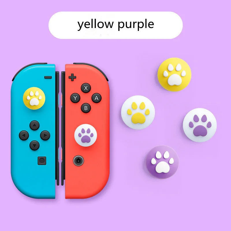 Silicone protective sleeve and joystick caps for Nintendo Switch Lite controller in various colour combinations