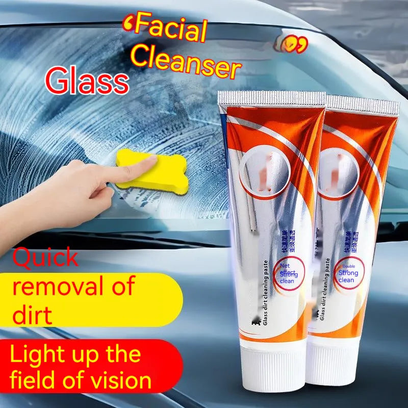 65ml white car windscreen cleaning paste for oil stain removal on automotive glass