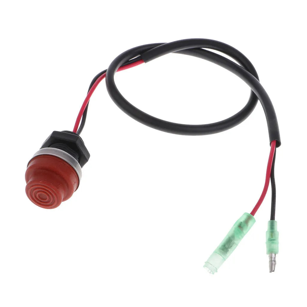 YAMAHA outboard motor emergency kill switch with rope lanyard for marine engine safety