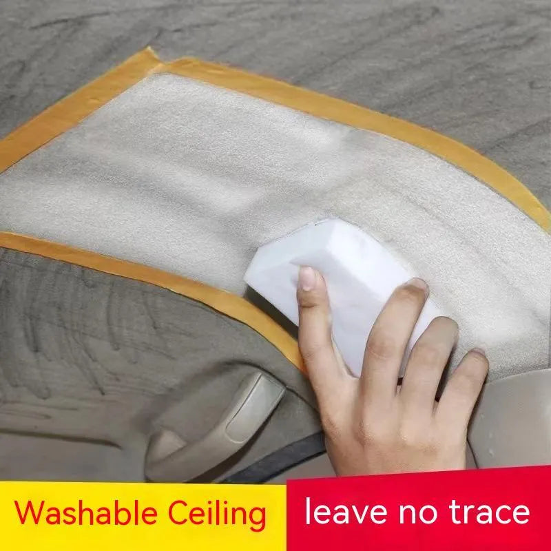 Wash free fabric roof foam cleaner bottle with sponge wipes and towel for car interior cleaning