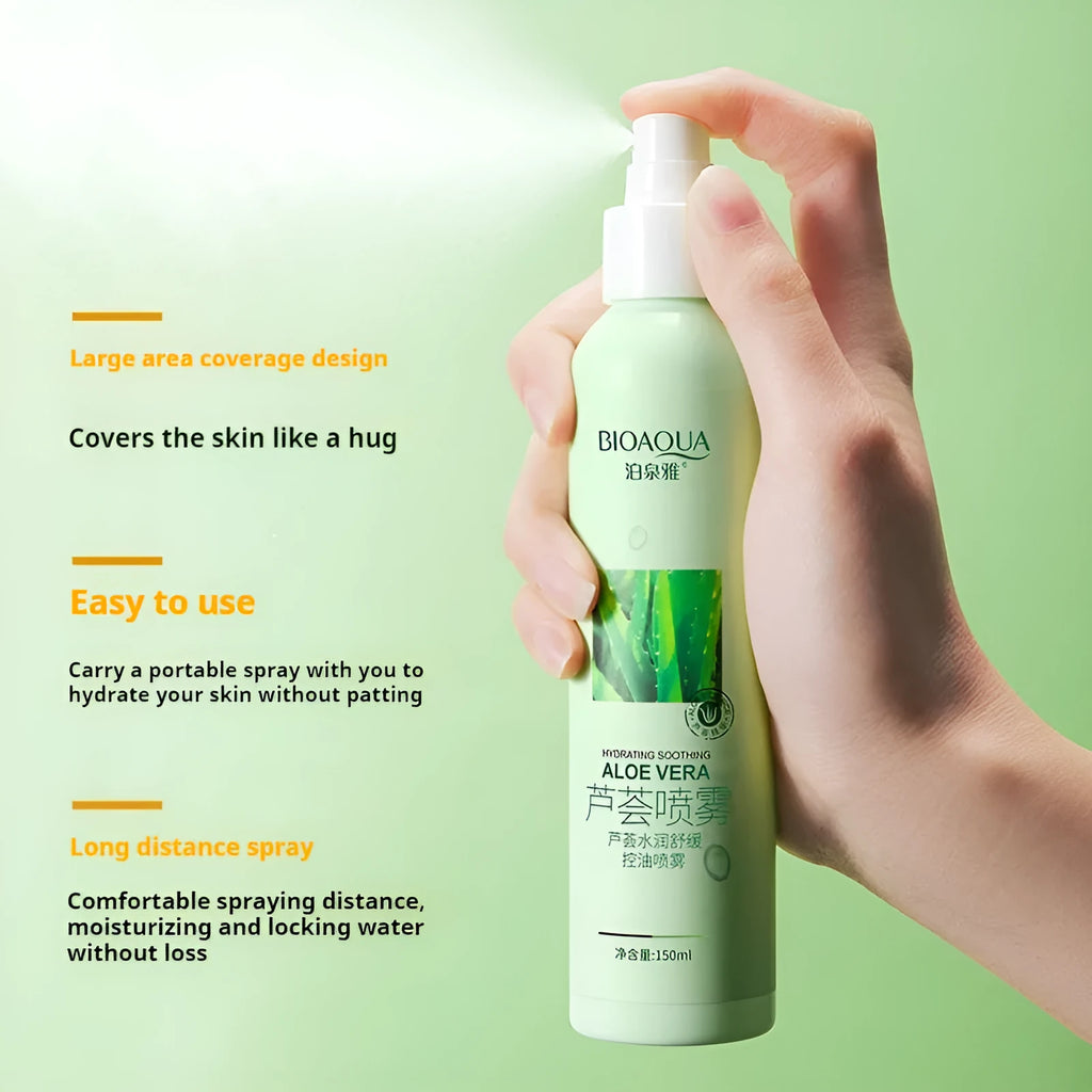 150ml fine nebulised moisturising toner spray bottle for the face.