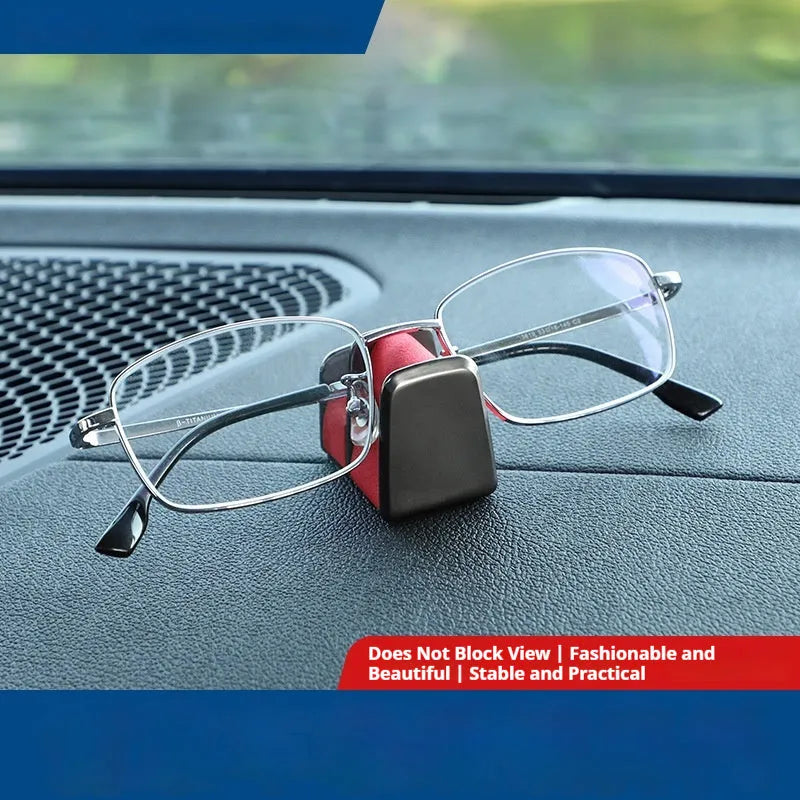 Zinc alloy leather car dashboard sunglasses clip in four colour options