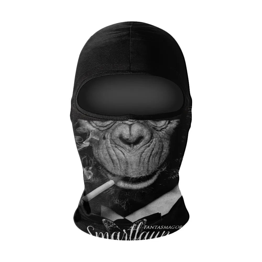 Men's summer breathable full face sun protection quick-drying ice silk polyester balaclava