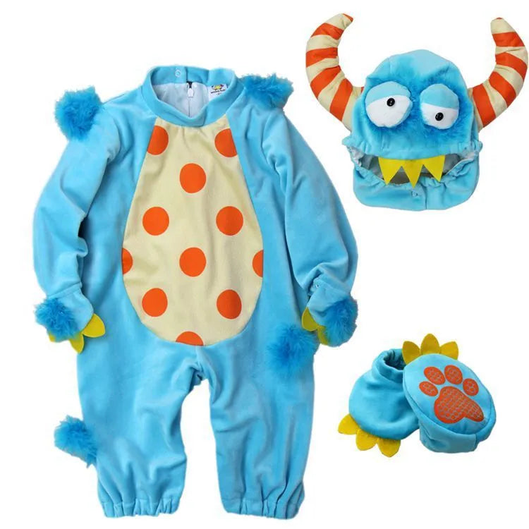 Unisex baby dress one piece long sleeve polyester Christmas Halloween toddler 80cm 90cm 95cm 100cm