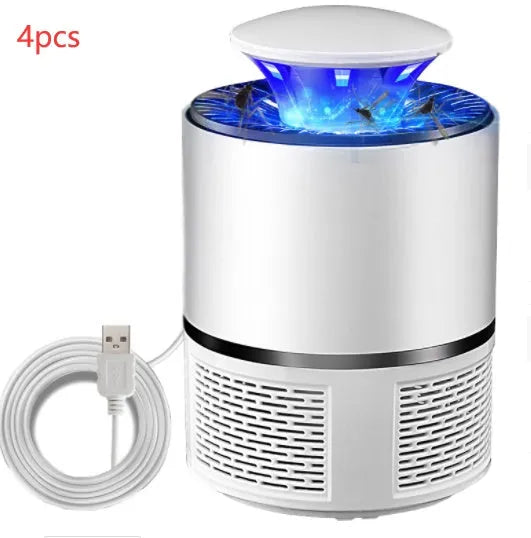 USB photocatalyst mosquito trap with LED light, 5W, 19x12cm, black colour, indoor household use