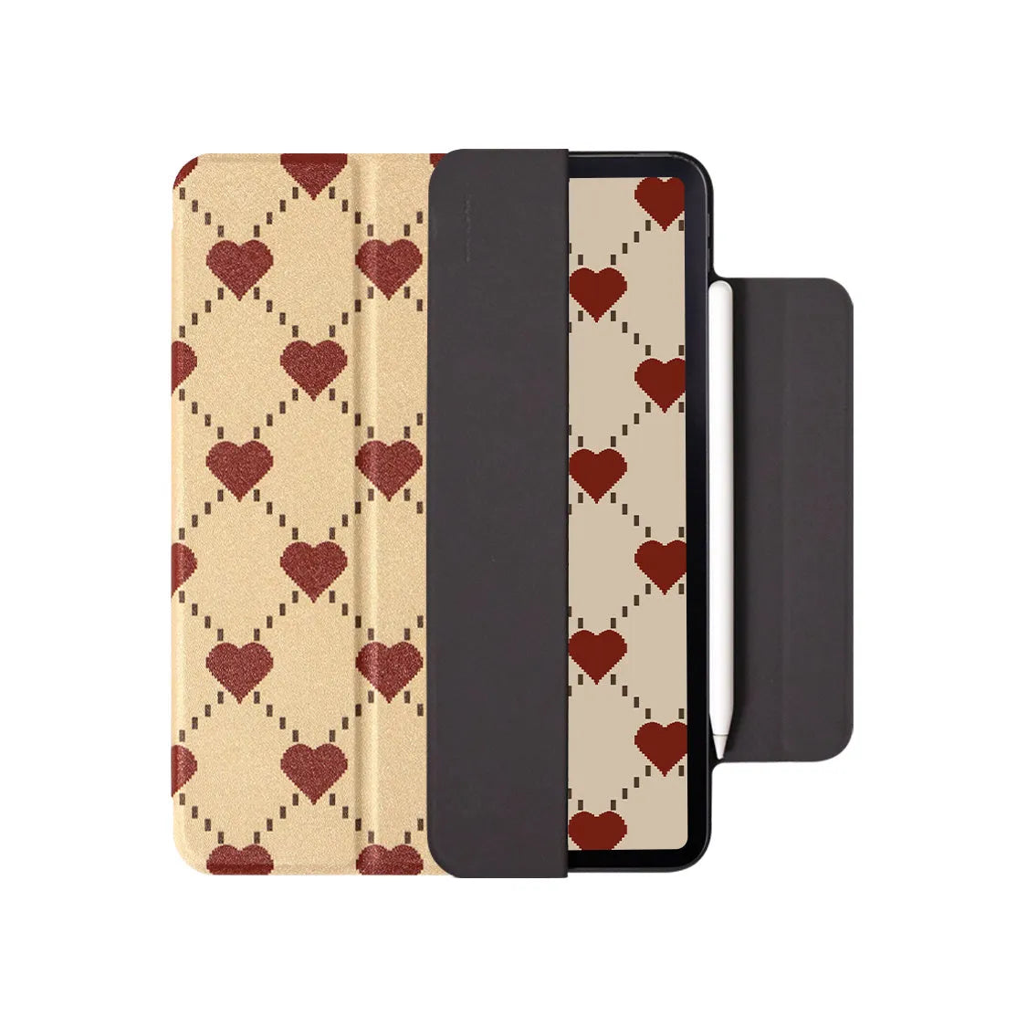 Double-sided magnetic suction flat plate shell for iPad Air 4 and Air 5 tablets in polyurethane