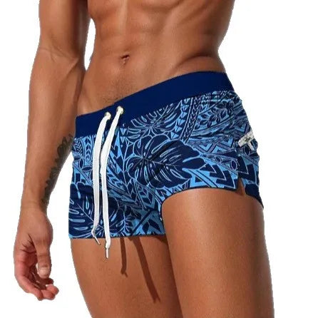 Men's casual beach pants with 3D printed funny dots pattern in hip hop style, polyester fabric